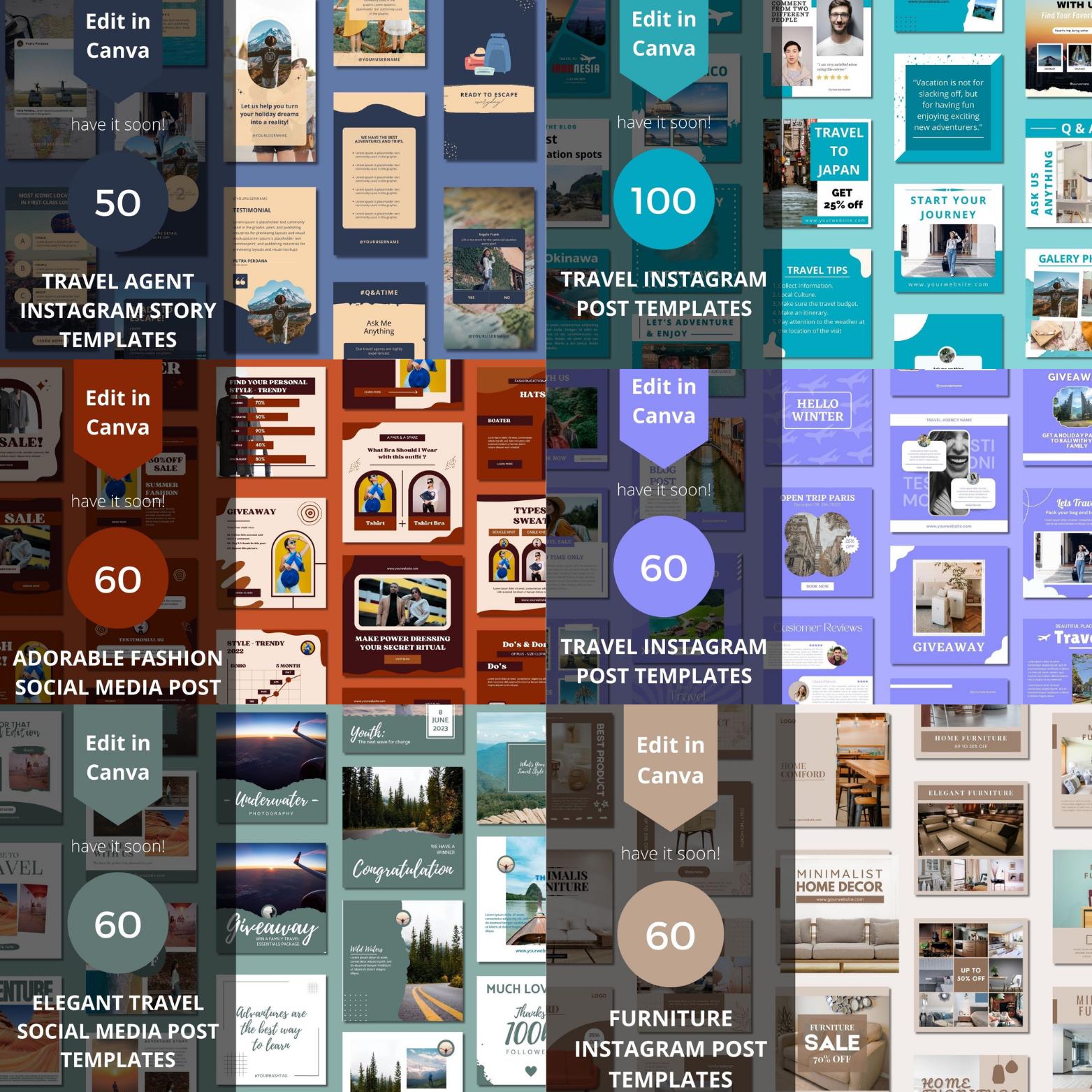 3500+ Premium Canva Editable Social Media Templates Mega Bundle - Image 2