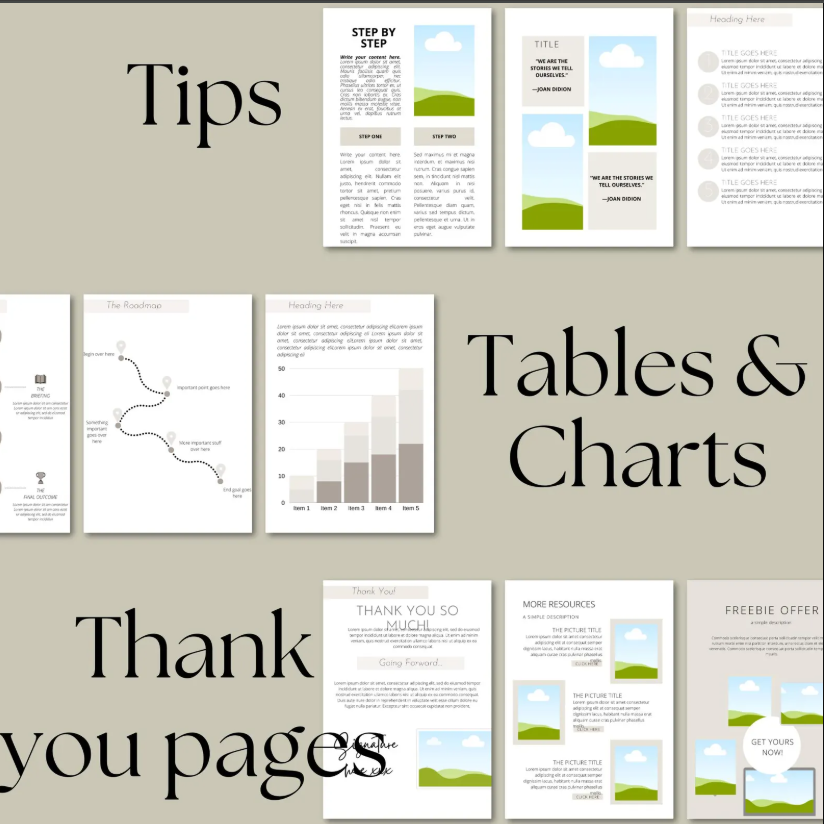 Canva eBook Template, Course WorkBook Template, How to Create e-Book,150 EBook Template Canva - Image 6