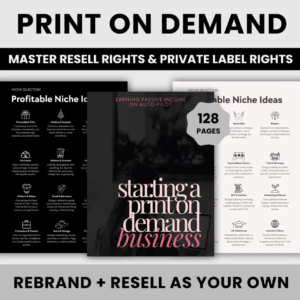 Print On Demand Business Guide | DFY POD eBook | Earning Passive Income on Auto-Pilot